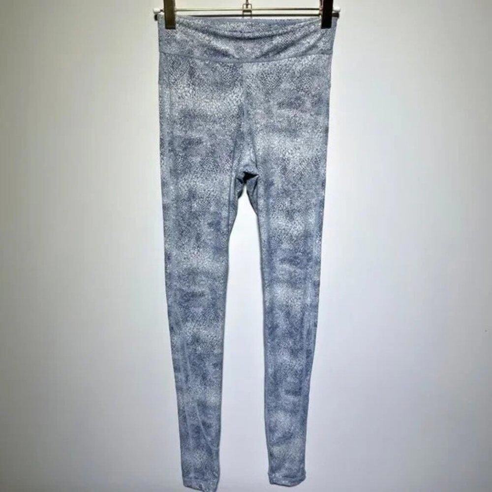 Joe’s Off-Duty Rhythm Blue Snake Print Leggings‎ Womens Size M
